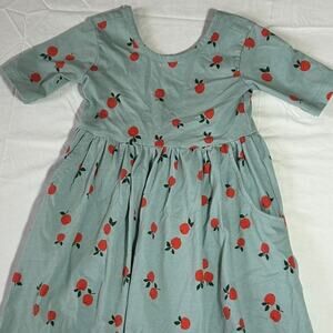 Hanna Andersson Girls Apple Dress Size 4 - Light Blue